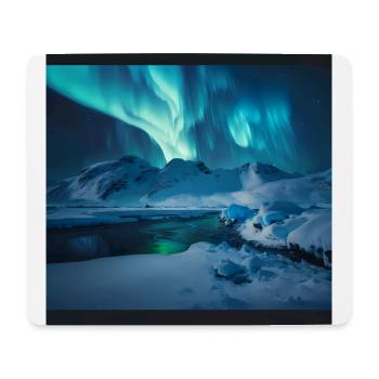 Aurora borealis - Mouse Pad (horizontal) - white - Front