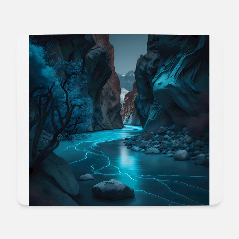 Gorge - Tapis de souris (format paysage) - blanc