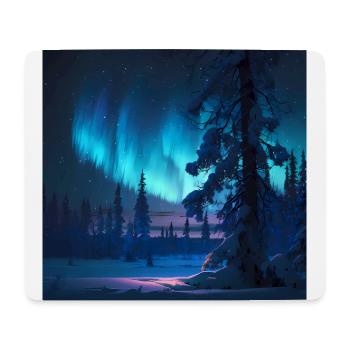 Nordlicht Aurora - Mousepad (Querformat) - Weiß - Vorne