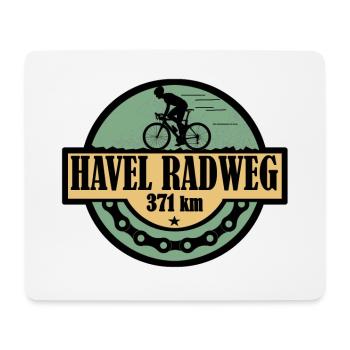 Havel Radweg - Mousepad (Querformat) - Weiß - Vorne