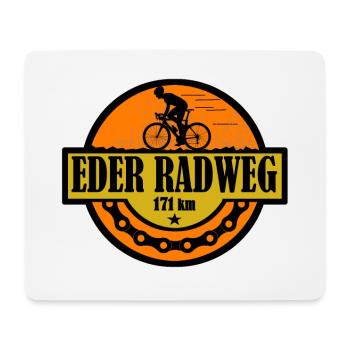 Eder Radweg - Mousepad (Querformat) - Weiß - Vorne