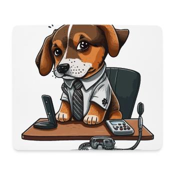 Exécutif canin - Tapis de souris (format paysage) - blanc - Devant