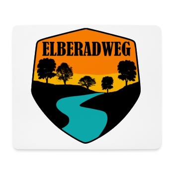 Elberadweg - Mousepad (Querformat) - Weiß - Vorne
