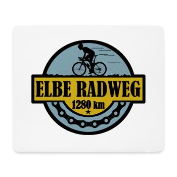 Elberadweg - Mousepad (Querformat) - Weiß - Vorne