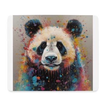 Modern & Colourful Panda Wall Art by Bodhi - Mouse Pad (horizontal) - white - Front