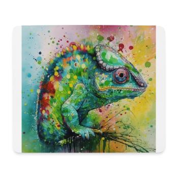 Modern & Colourful Chamelion Wall Art by Bodhi - Mouse Pad (horizontal) - white - Front