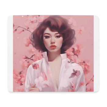 Esthétique Cerisier Fleur Sakura Japonais Beau - Tapis de souris (format paysage) - blanc - Devant