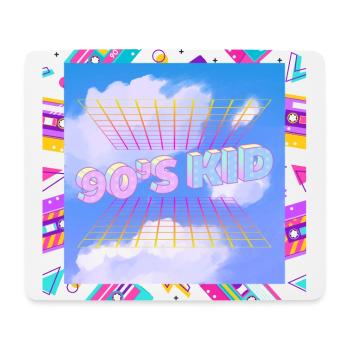 Retro 90s kid - Mouse Pad (horizontal) - white - Front