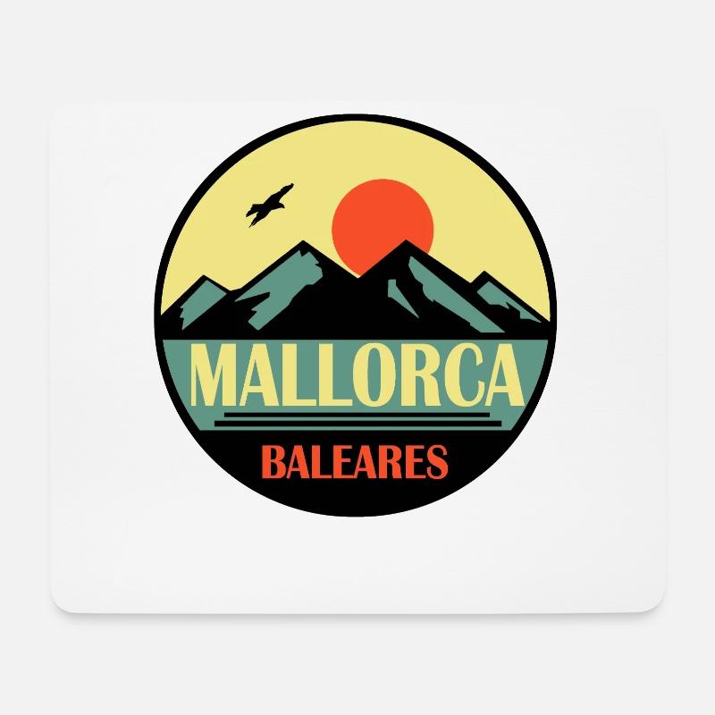 Mallorca Baleares - Mousepad (Querformat) - Weiß