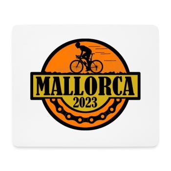 Mallorca Fahrrad - Mousepad (Querformat) - Weiß - Vorne