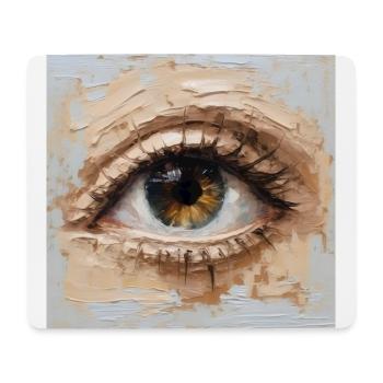 Auge Gemälde - Mousepad (Querformat) - Weiß - Vorne