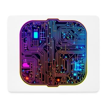 Schaltkreis Chip - Mousepad (Querformat) - Weiß - Vorne