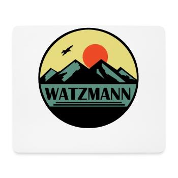 Watzmann - Mousepad (Querformat) - Weiß - Vorne