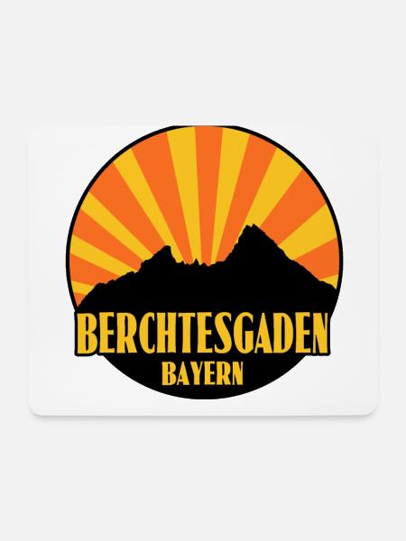 Berchtesgaden - Mousepad (Querformat) - Weiß