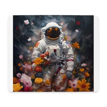L’astronaute fleurit Infinity - Tapis de souris (format paysage) - blanc - Devant