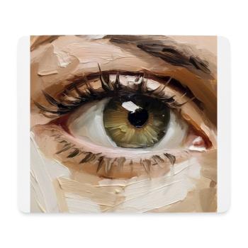 Auge Gemälde - Mousepad (Querformat) - Weiß - Vorne