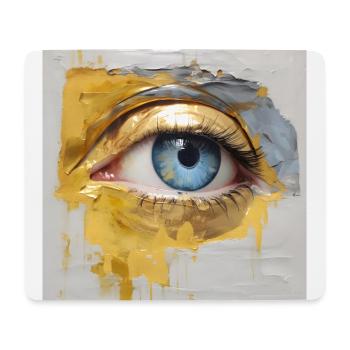 Auge Gemälde - Mousepad (Querformat) - Weiß - Vorne