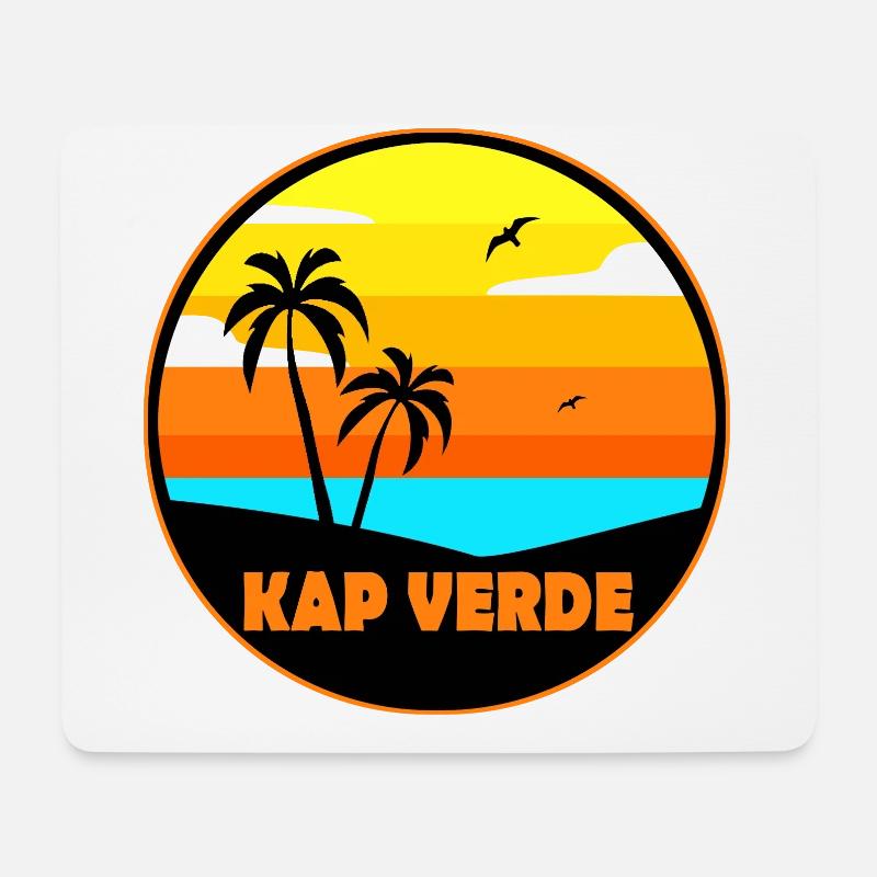 Kap Verde - Mousepad (Querformat) - Weiß