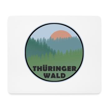 Thüringer Wald - Mousepad (Querformat) - Weiß - Vorne