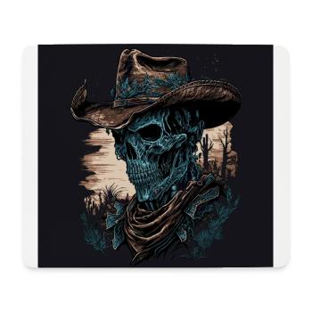 Zombie Cowboy - Mouse Pad (horizontal) - white - Front