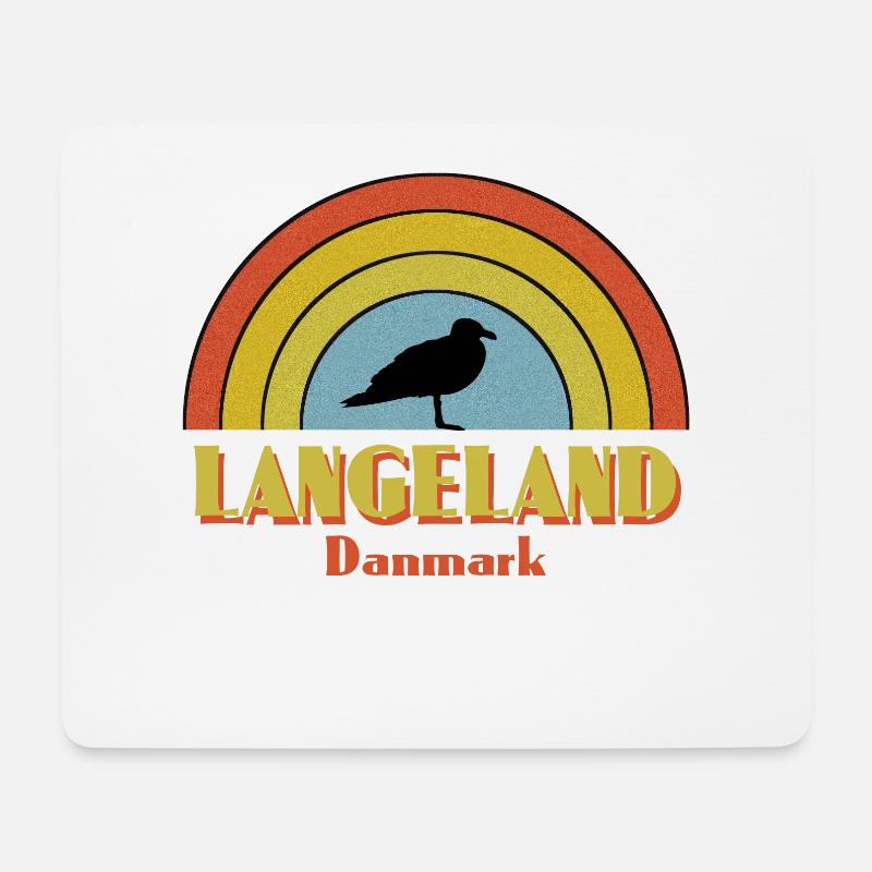 Langeland - Mousepad (Querformat) - Weiß