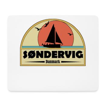 Söndervig Dänemark - Mousepad (Querformat) - Weiß - Vorne