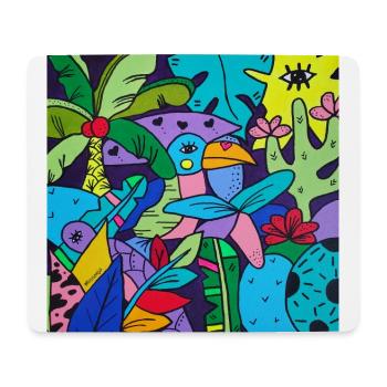 Le toucan Pop Art - Tapis de souris (format paysage) - blanc - Devant