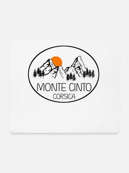 Monte Cinto Corse - Tapis de souris (format paysage) - blanc
