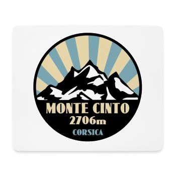 Monte Cinto Corsica - Mouse Pad (horizontal) - white - Front