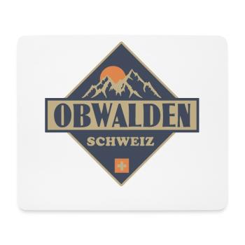 Obwalden - Mousepad (Querformat) - Weiß - Vorne
