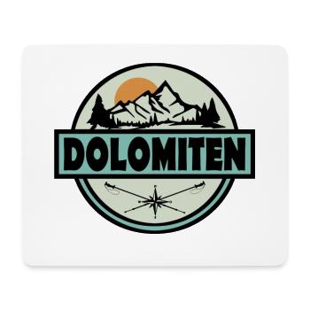 Dolomiten - Mousepad (Querformat) - Weiß - Vorne