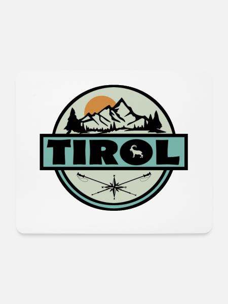Tirol - Mousepad (Querformat) - Weiß
