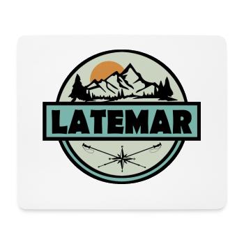 Latemar - Mousepad (Querformat) - Weiß - Vorne