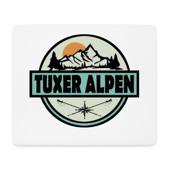 Tuxer Alpen - Mousepad (Querformat) - Weiß - Vorne