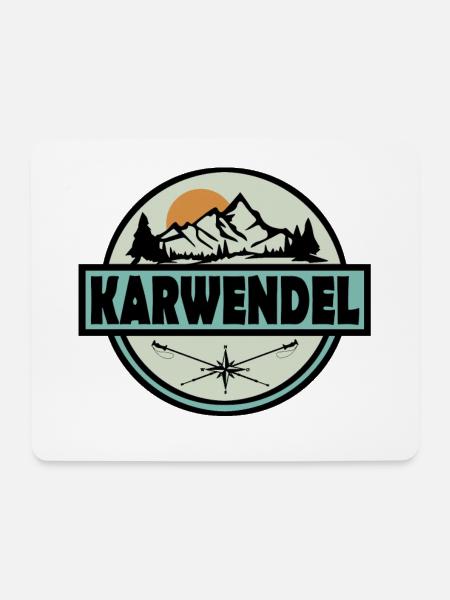 Karwendel - Mousepad (Querformat) - Weiß