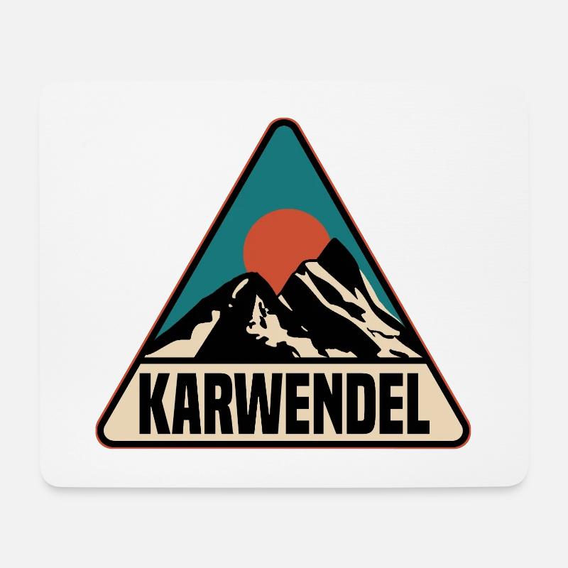 Karwendel - Mousepad (Querformat) - Weiß