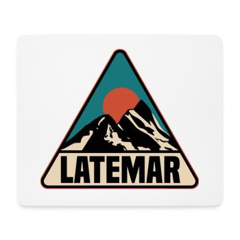 Retardataire - Tapis de souris (format paysage) - blanc - Devant