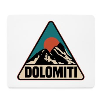 Dolomites Dolomiti - Tapis de souris (format paysage) - blanc - Devant