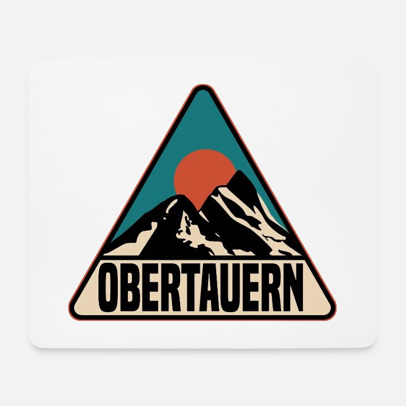 Obertauern - Mousepad (Querformat) - Weiß