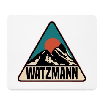 Watzmann - Mousepad (Querformat) - Weiß - Vorne