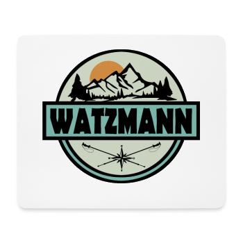 Watzmann - Mousepad (Querformat) - Weiß - Vorne