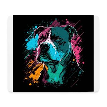 American Staffordshire Terrier - Mousepad (Querformat) - Weiß - Vorne