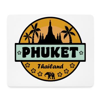 Phuket, Thaïlande - Tapis de souris (format paysage) - blanc - Devant