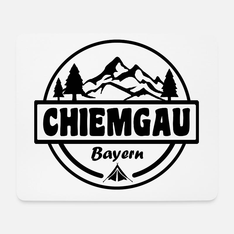 Chiemgau - Mousepad (Querformat) - Weiß