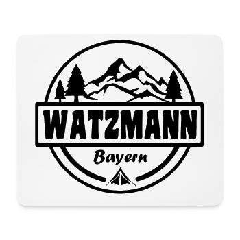 Watzmann - Mousepad (Querformat) - Weiß - Vorne