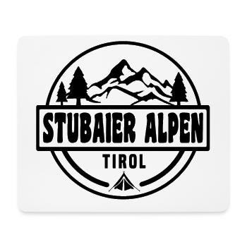 Stubaier Alpen - Mousepad (Querformat) - Weiß - Vorne