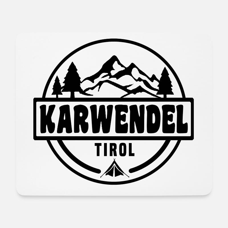Karwendel - Mousepad (Querformat) - Weiß