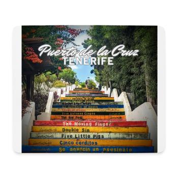 Puerto de la Cruz, Tenerife - Mousepad (Querformat) - Weiß - Vorne