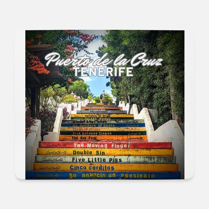 Puerto de la Cruz, Tenerife - Mousepad (Querformat) - Weiß