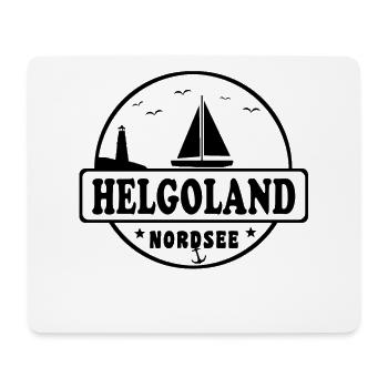 Nordsee Helgoland schwarz - Mousepad (Querformat) - Weiß - Vorne